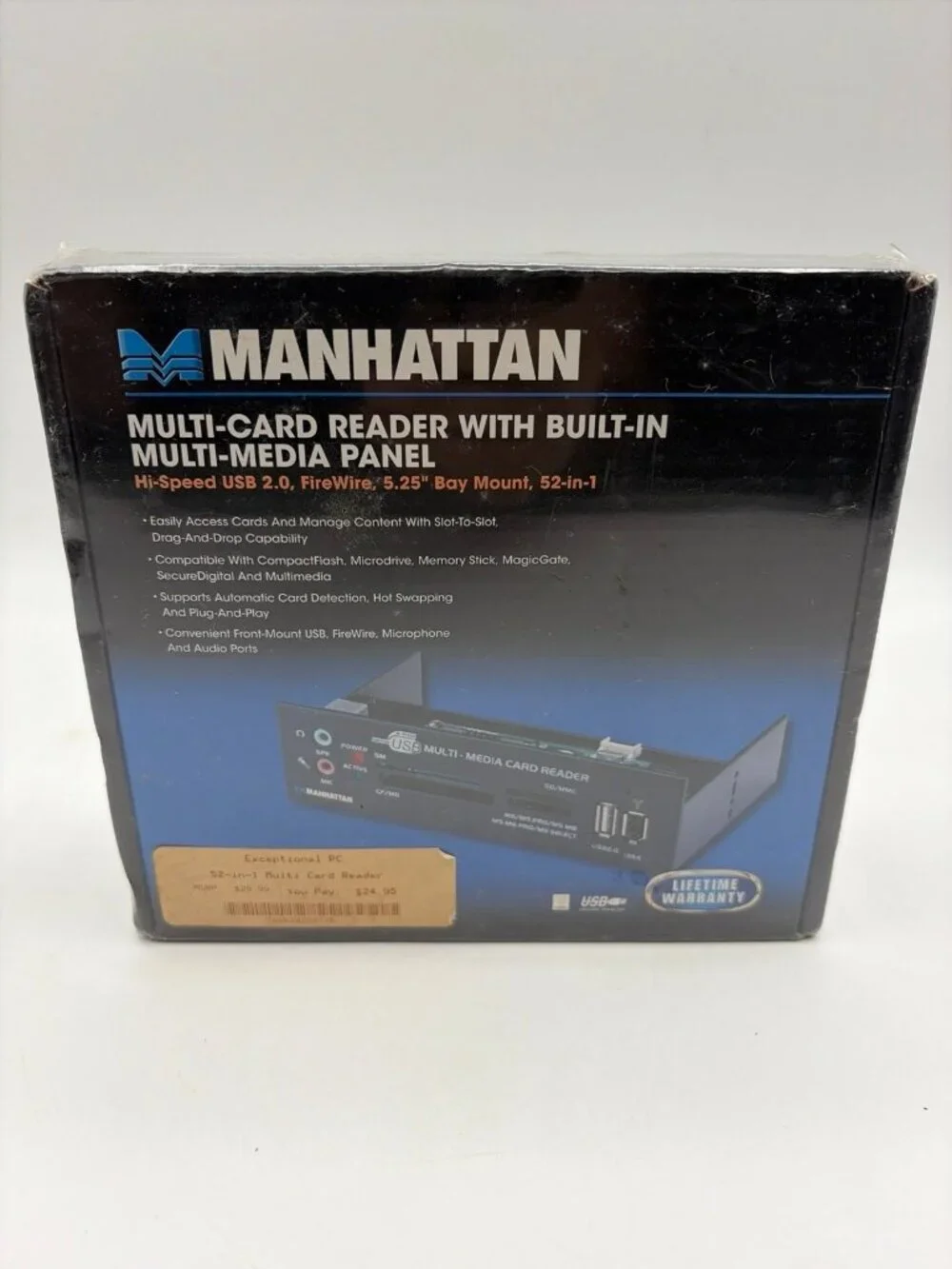 Manhattan 52-in-1 Mutli-Card Reader w/Built-in Multimedia 5.25